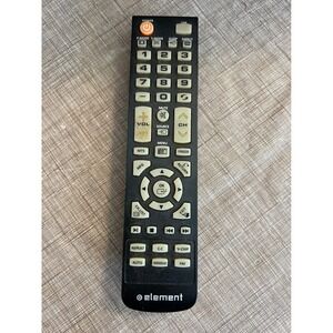 Element Universal TV Remote Control Black Replacement